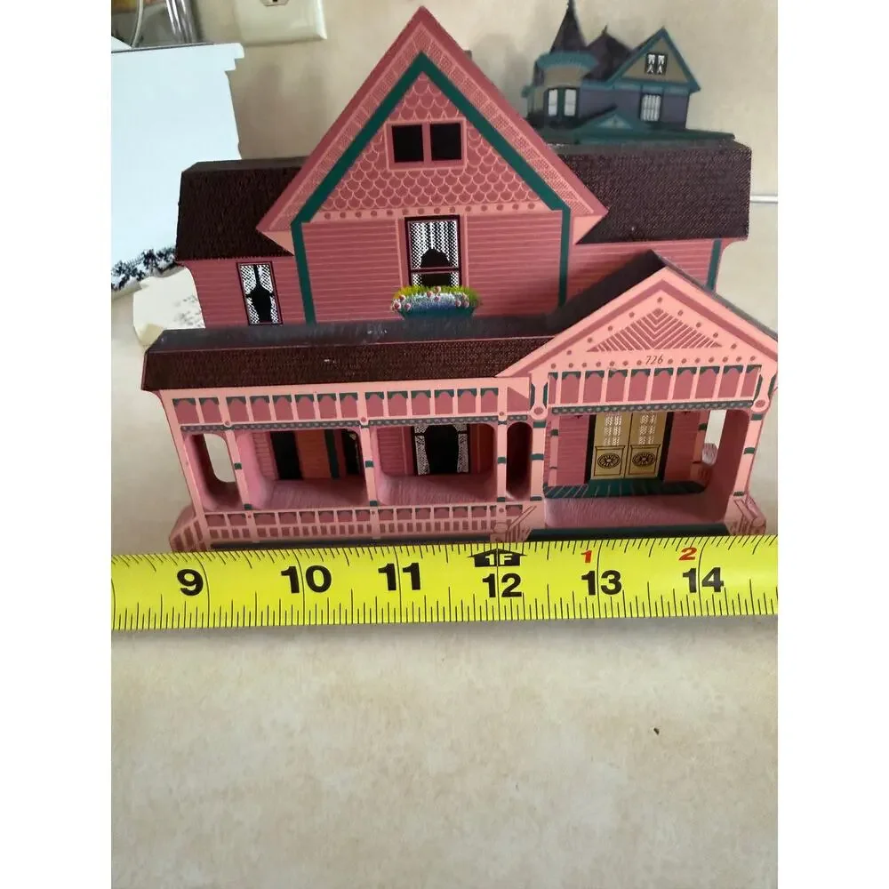 Vintage 90s Sheila's Collectibles Wooden Houses Signed Sheila Thompson Lot of 19